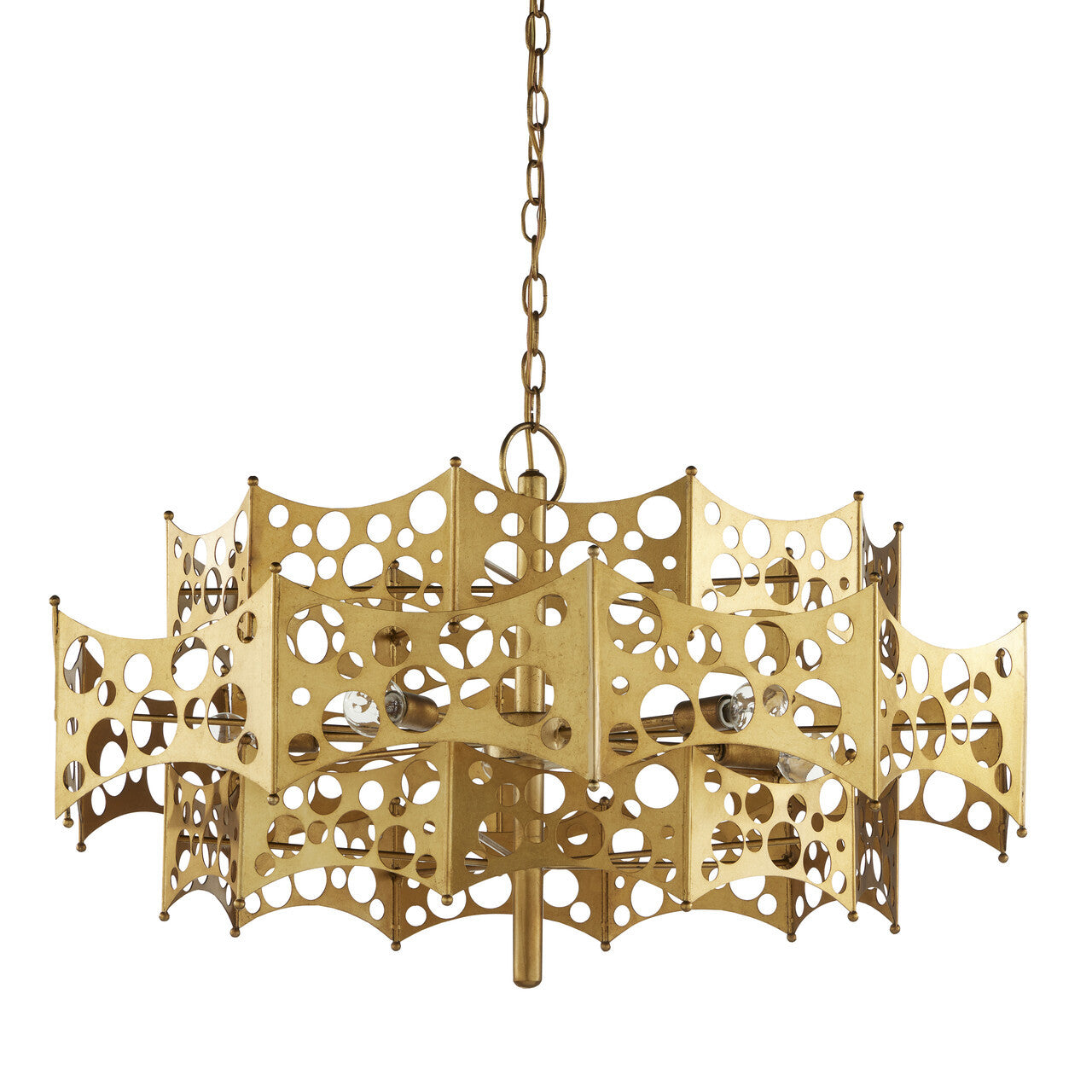 Currey & Co. Emmental Gold Chandelier 9000-0971