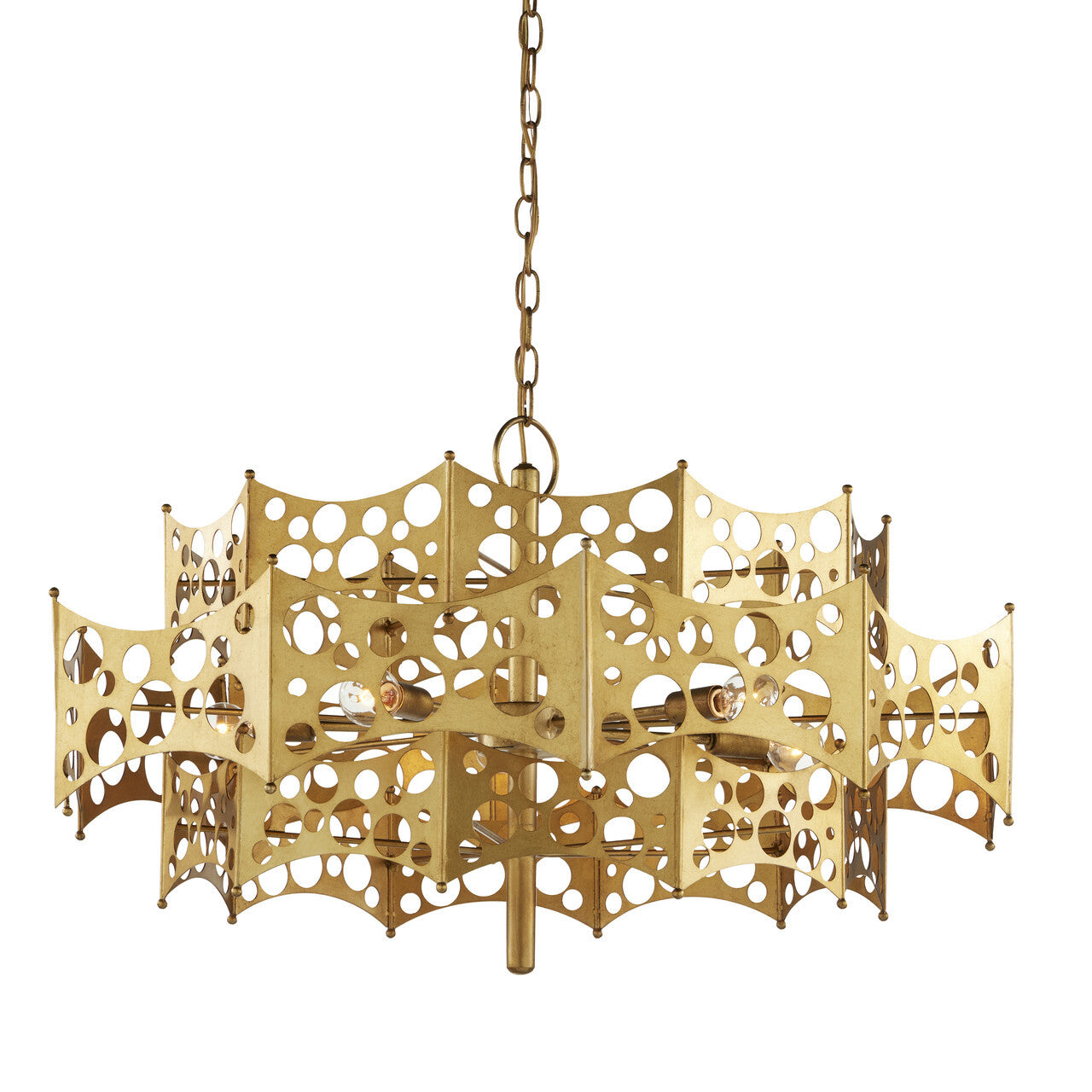 Currey & Co. Emmental Gold Chandelier 9000-0971