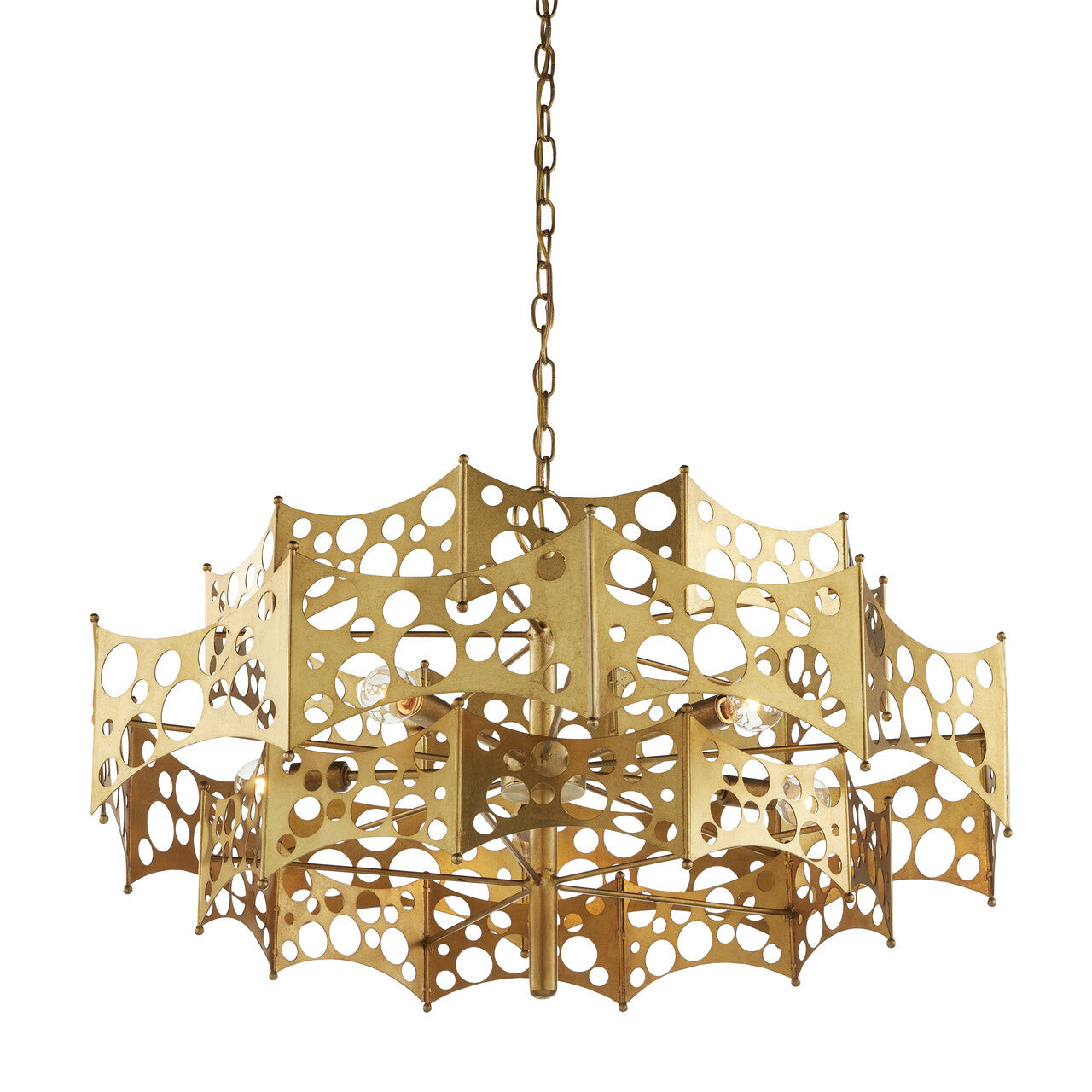 Currey & Co. Emmental Gold Chandelier 9000-0971