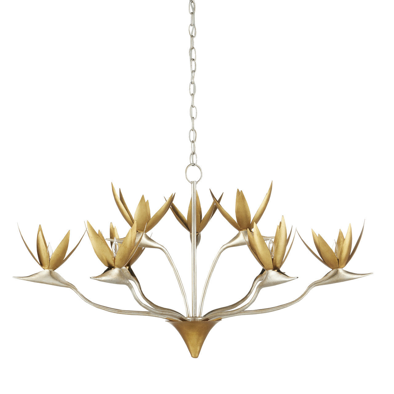 Currey & Co. Paradiso Gold & Silver Chandelier 9000-0973