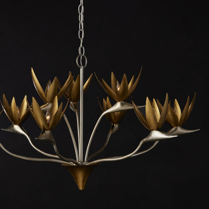 Currey & Co. Paradiso Gold & Silver Chandelier 9000-0973