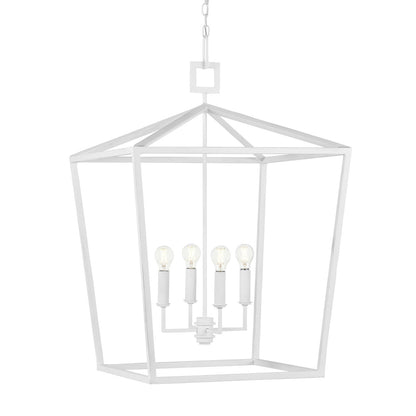 Currey & Co. Denison Grande White Lantern 9000-0977