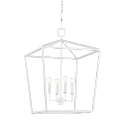 Currey & Co. Denison Grande White Lantern 9000-0977