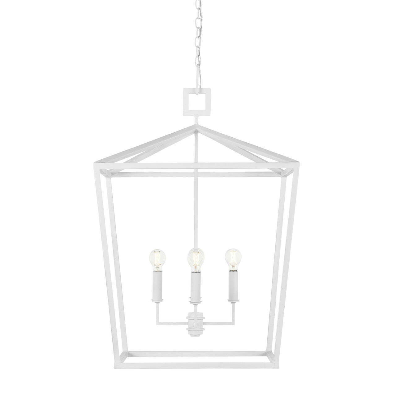 Currey & Co. Denison White Grande Chandelier 9000-0977