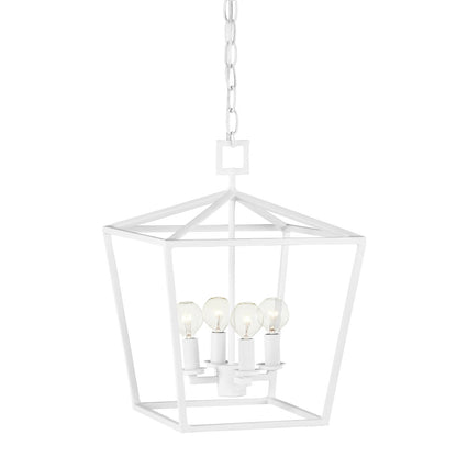 Currey & Co. Denison Small White Lantern 9000-0978