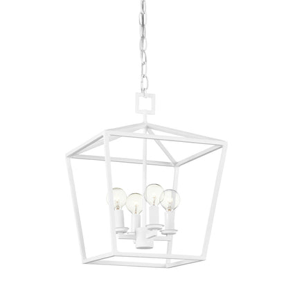 Currey & Co. Denison Small White Lantern 9000-0978