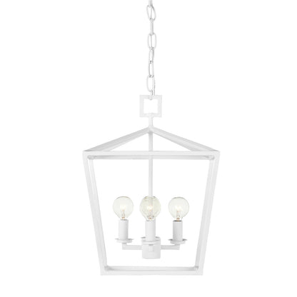 Currey & Co. Denison White Small Chandelier 9000-0978