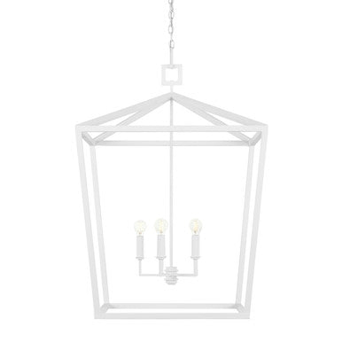 Currey & Co. Denison Large White Lantern 9000-0980