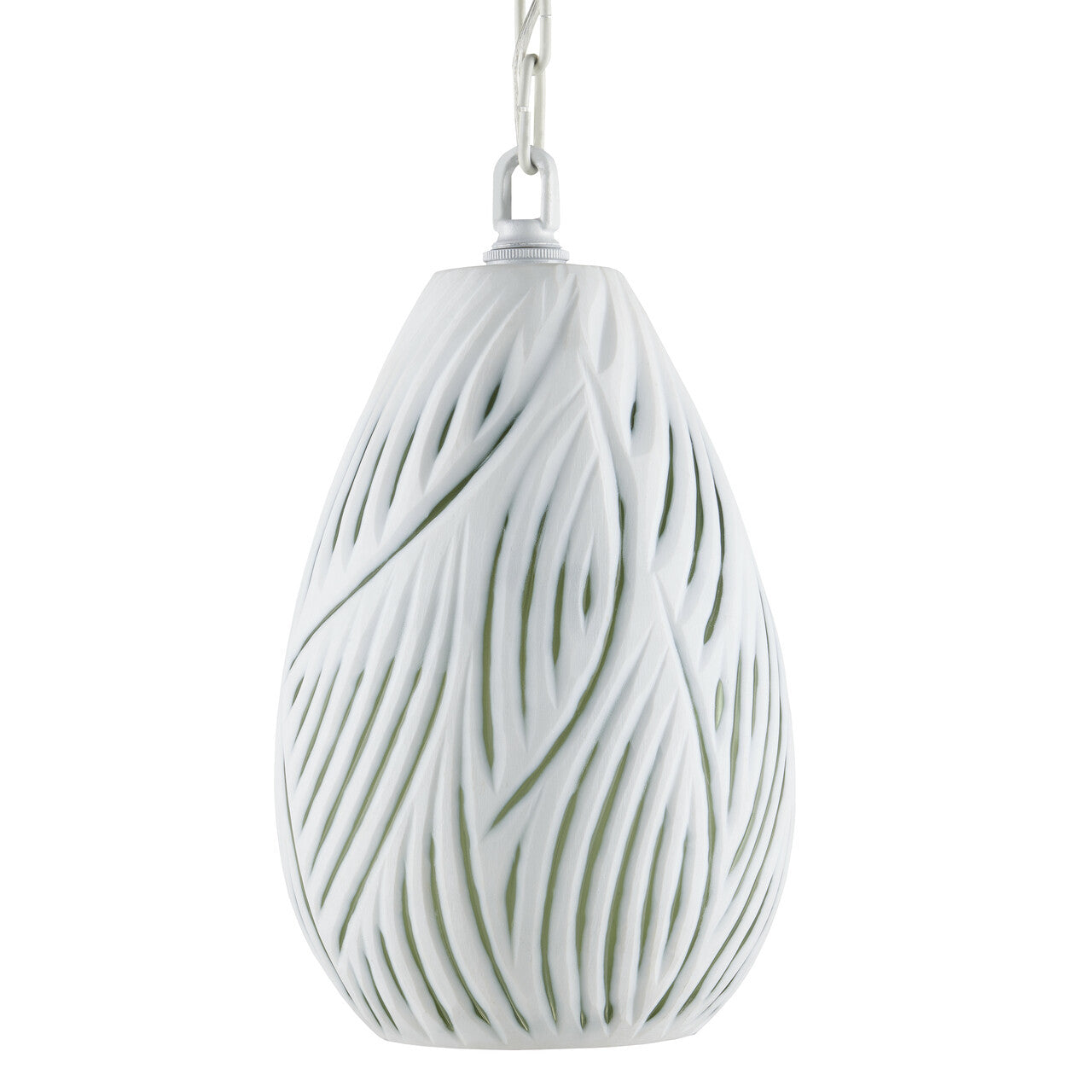 Currey & Co. Midori White Pendant 9000-0986