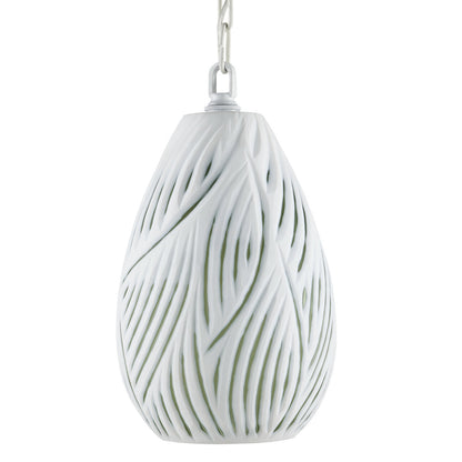 Currey & Co. Midori White Pendant 9000-0986