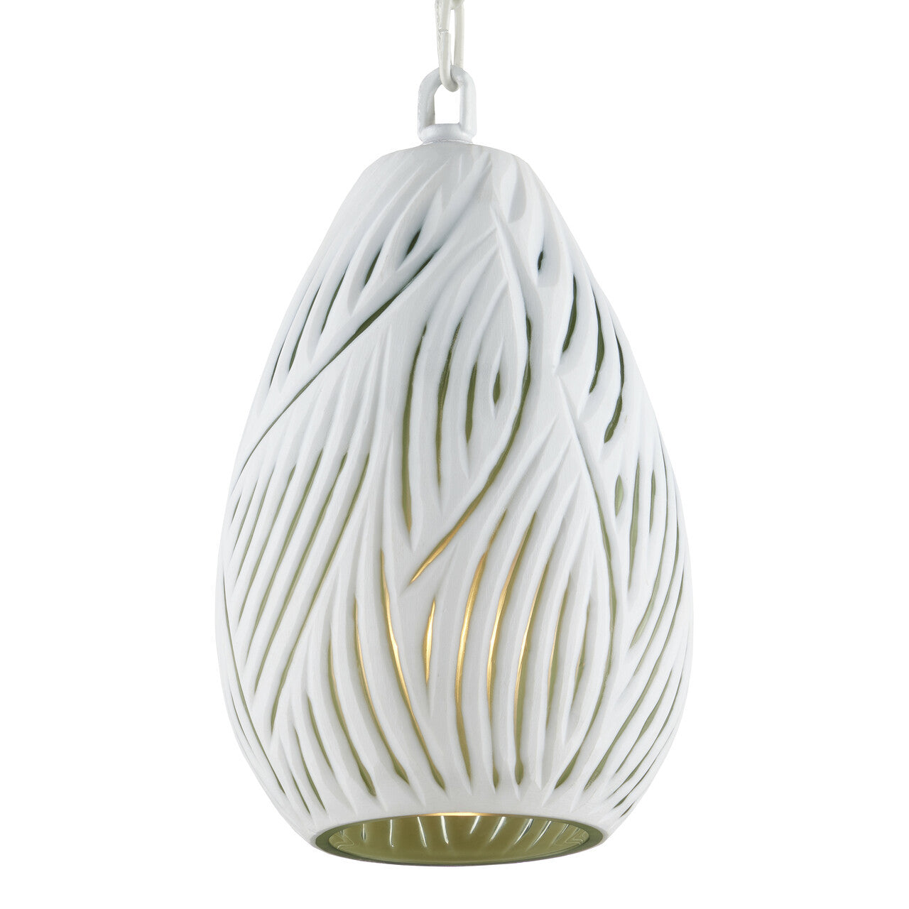 Currey & Co. Midori White Pendant 9000-0986