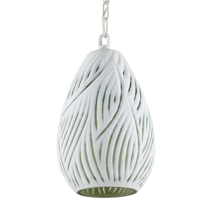 Currey & Co. Midori White Pendant 9000-0986