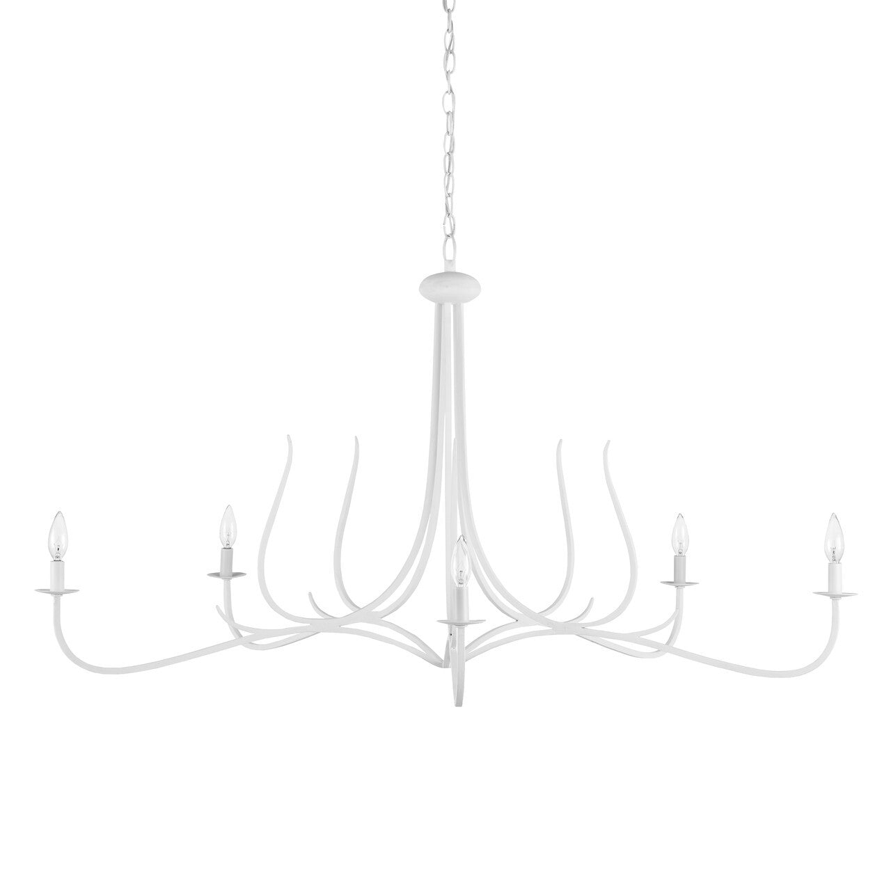 Currey & Co. Passion White Chandelier 9000-0989