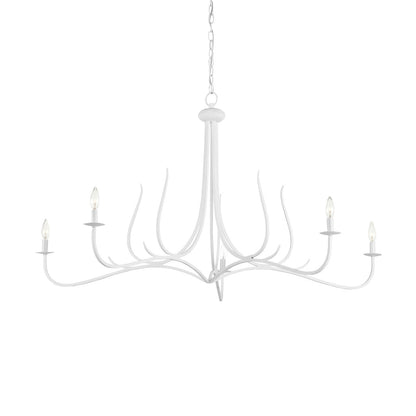 Currey & Co. Passion White Chandelier 9000-0989