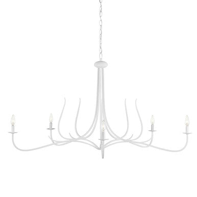 Currey & Co. Passion White Chandelier 9000-0989