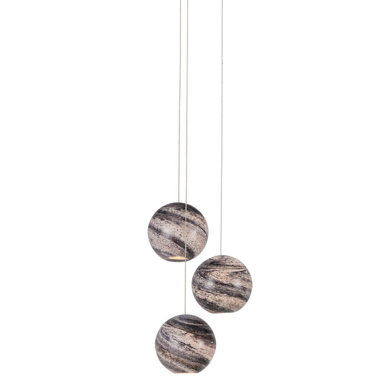 Currey & Co. Palatino 3-Light Multi-Drop Pendant 9000-1006