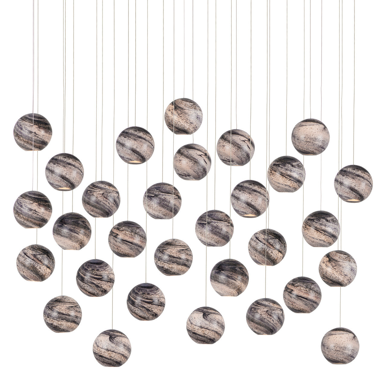 Currey & Co. Palatino 30-Light Multi-Drop Pendant 9000-1010