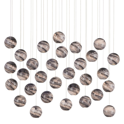 Currey & Co. Palatino 30-Light Multi-Drop Pendant 9000-1010