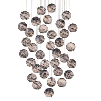 Currey & Co. Palatino 36-Light Round Multi-Drop Pendant 9000-1011