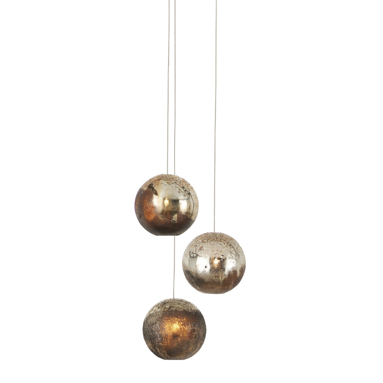 Currey & Co. Pathos 3-Light Multi-Drop Pendant 9000-1013