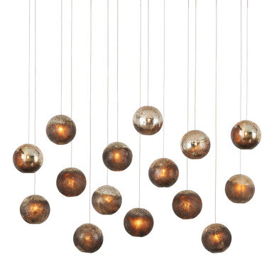 Currey & Co. Pathos 15-Light Linear Multi-Drop Pendant 9000-1016