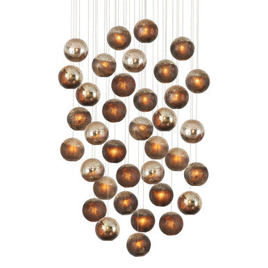 Currey & Co. Pathos 36-Light Round Multi-Drop Pendant 9000-1018