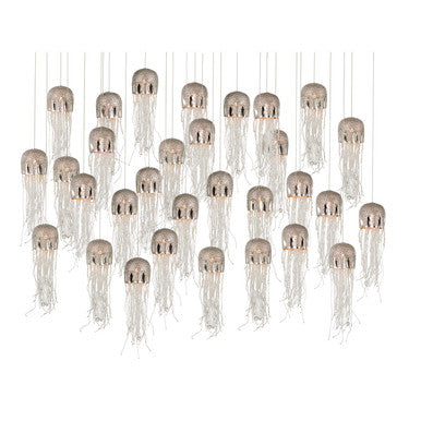 Currey & Co. Medusa 30-Light Linear Multi-Drop Pendant 9000-1031