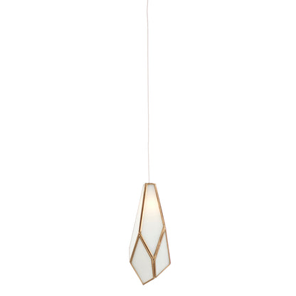 Currey & Co. Glace White 1-Light Multi-Drop Pendant 9000-1033