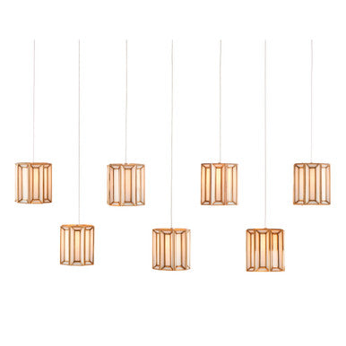 Currey & Co. Daze 7-Light Linear Multi-Drop Pendant 9000-1063