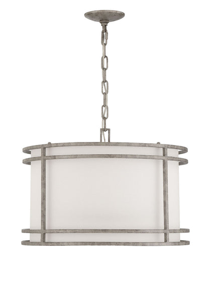 Currey & Co. Mila Transitional Shaded Single-Light Drum Pendant 9000-2001