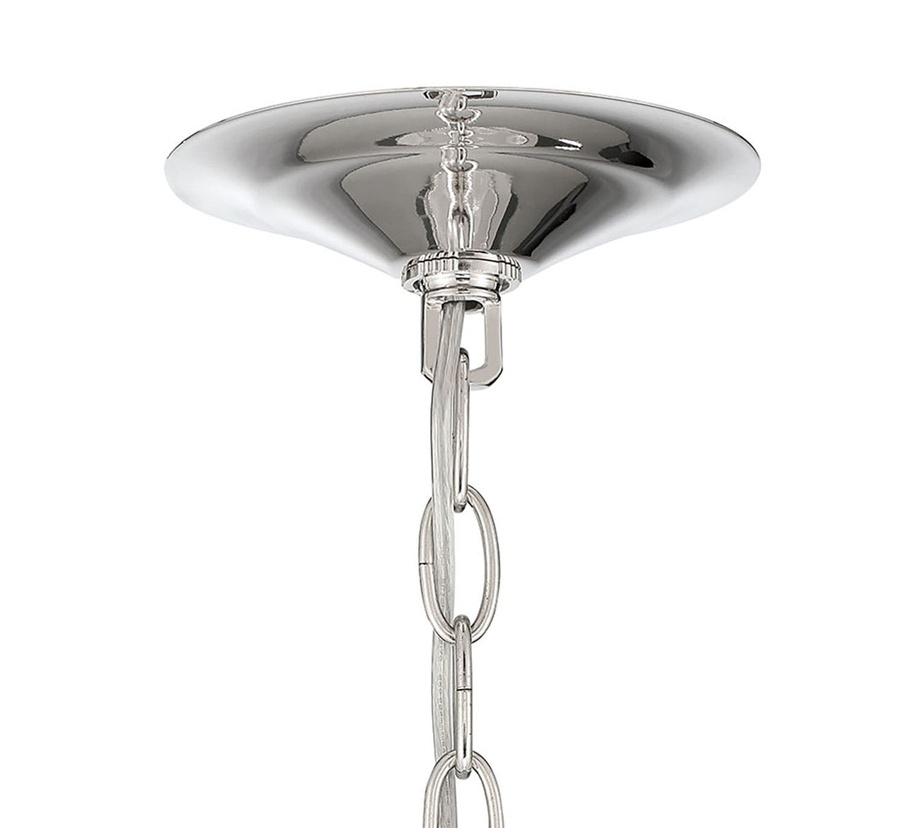 Currey & Co. Isla 3-Light Nickel and Glass Contemporary Chandelier 9000-2007