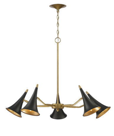 Currey & Co. Clarion 5-Light Statement Modern Chandelier 9000-2009