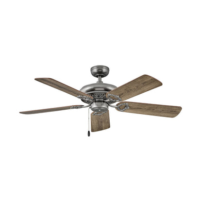 Hinkley Lafayette 52" Ceiling Fan Indoor Pewter with Pull Chain 901152FPW-NID