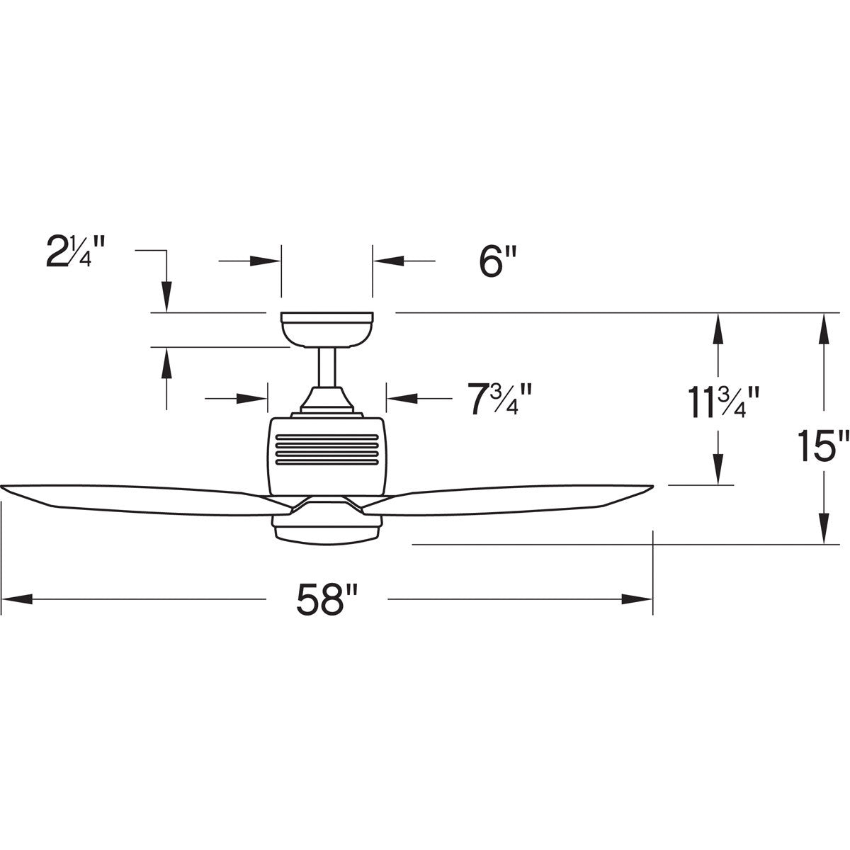 Hinkley Module 58" LED Ceiling Fan Indoor/Outdoor Brushed Nickel with Wall Control and Light Kit 901458FBN-LWD