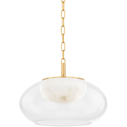 Hudson Valley Lighting Moore Pendant in Aged Brass 9017-AGB