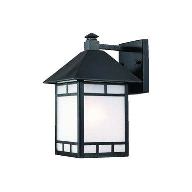 Acclaim Lighting Artisan 1-Light Matte Black Wall Light in Matte Black 9022BK