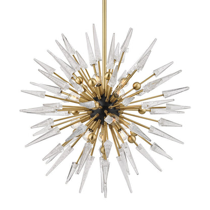 Hudson Valley Lighting Sparta Chandelier in Aged Brass 9032-AGB