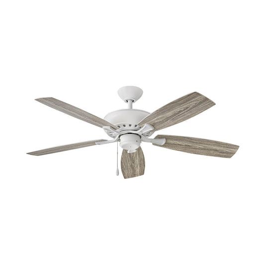 Hinkley Highland Wet 52" Ceiling Fan Indoor/Outdoor Chalk White with Pull Chain 904152FCW-NWA