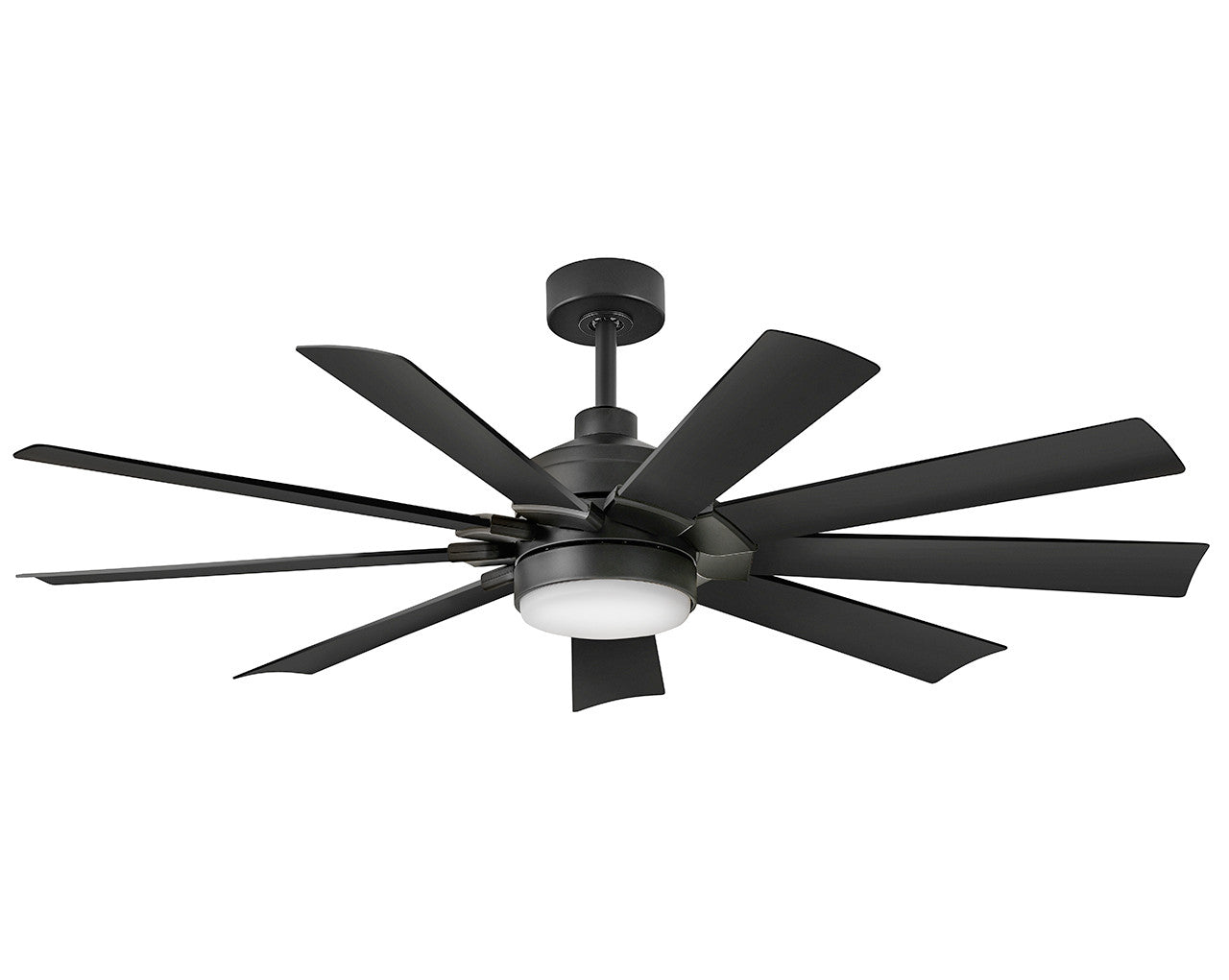 Turbine 60" LED Smart Fan Indoor/Outdoor Matte Black HIRO Control - 6 Speed Reversing 904260FBB-LWD