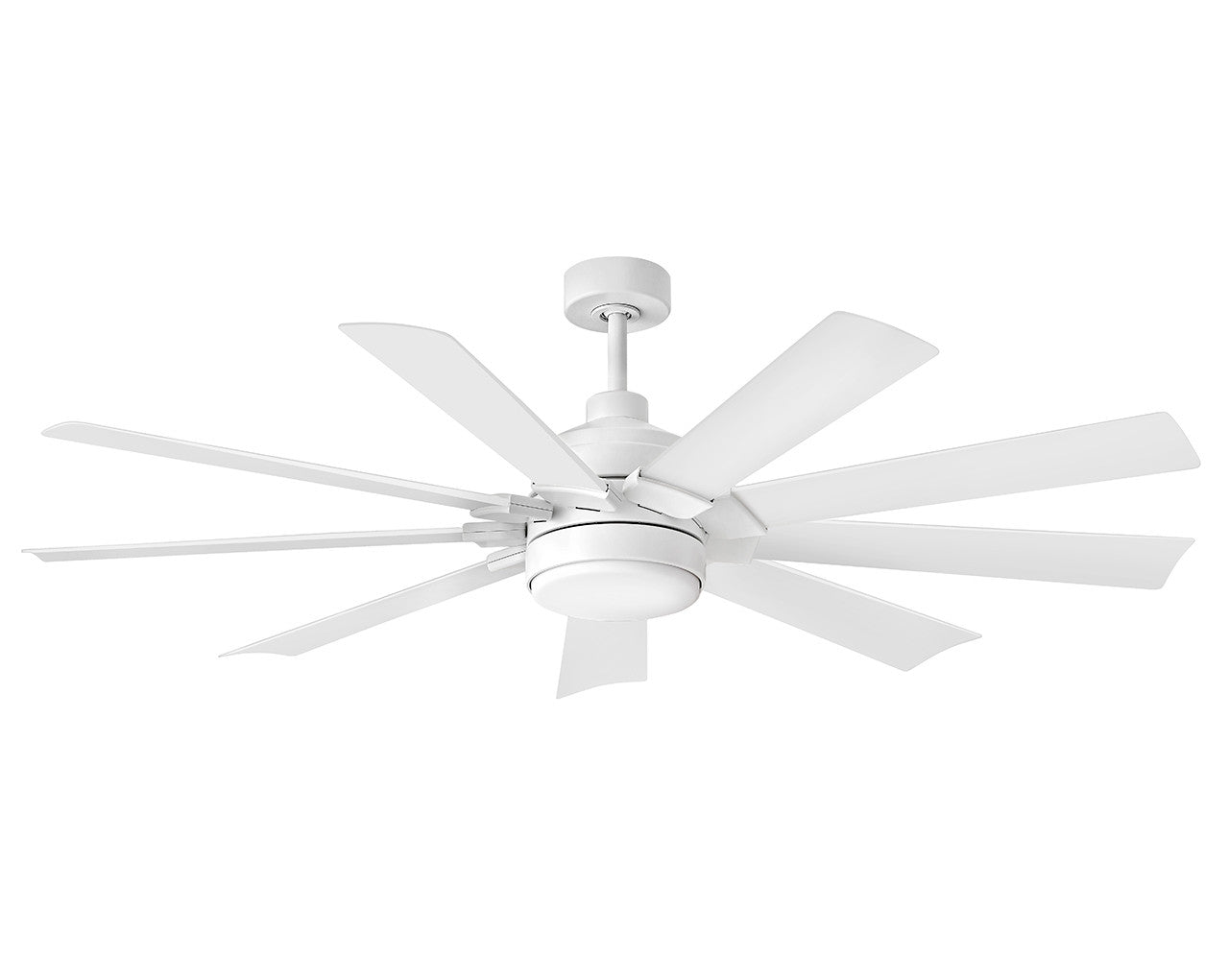 Turbine 60" LED Smart Fan Indoor/Outdoor Chalk White HIRO Control - 6 Speed Reversing 904260FWW-LWD