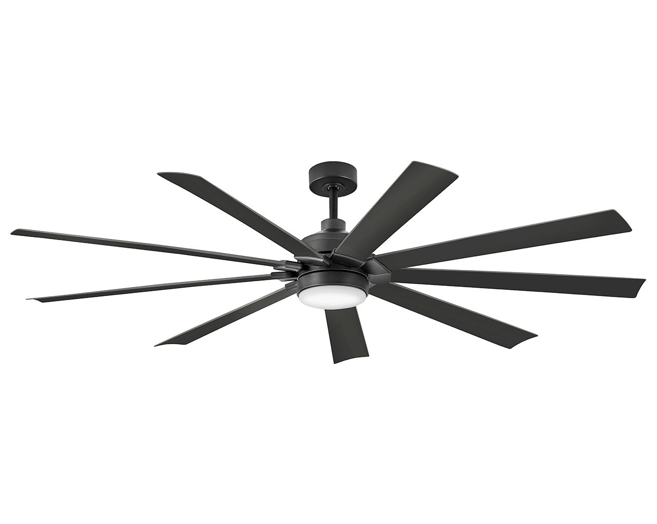 Turbine 80" LED Smart Fan Indoor/Outdoor Matte Black HIRO Control - 6 Speed Reversing 904280FBB-LWD