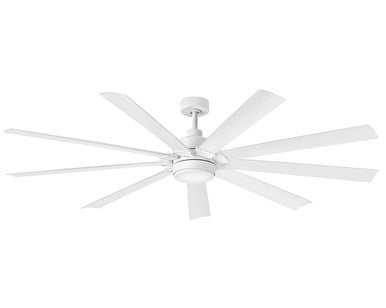 Hinkley Turbine 80" LED Smart Fan Indoor/Outdoor Chalk White HIRO Control - 6 Speed Reversing 904280FWW-LWD