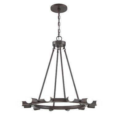 Crystorama Dakota 12 Light Charcoal Bronze Chandelier 9045-CZ