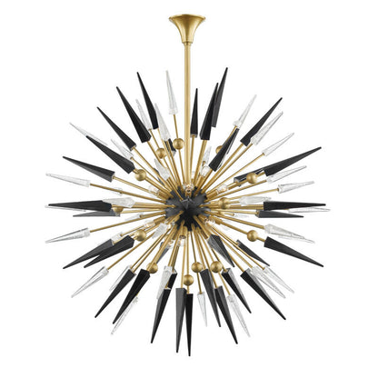 Hudson Valley Lighting Sparta Chandelier in Aged Brass 9047-AGB