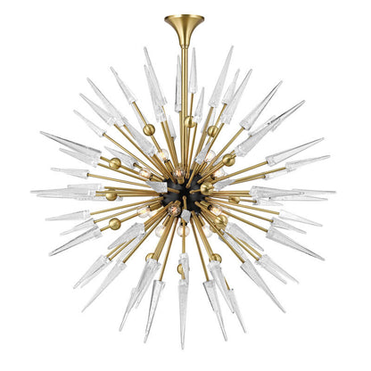 Hudson Valley Lighting Sparta Chandelier in Aged Brass 9048-AGB