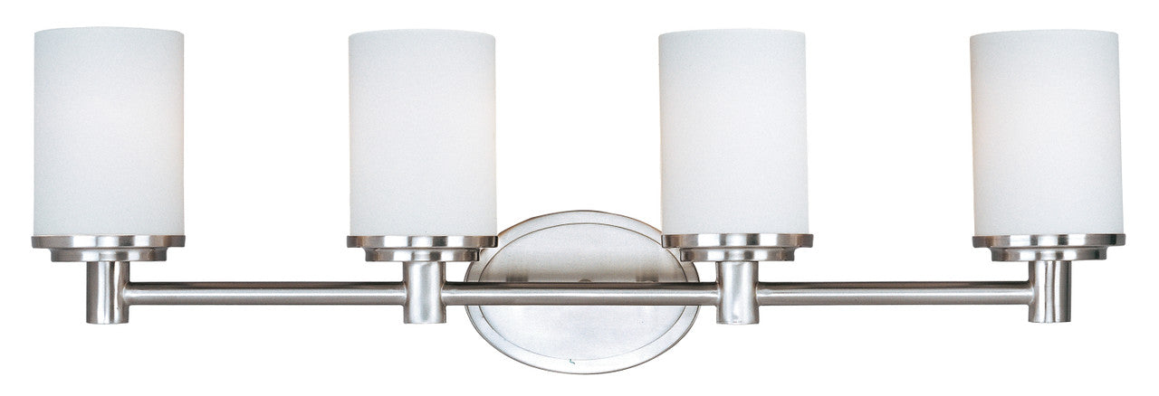 Maxim Cylinder 4-Light Bath Vanity in Satin Nickel 9054SWSN