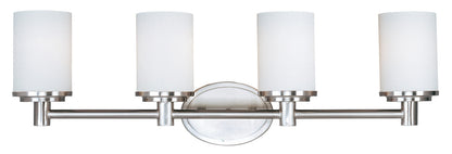 Maxim Cylinder 4-Light Bath Vanity in Satin Nickel 9054SWSN