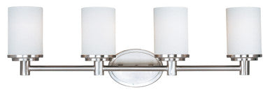 Maxim Cylinder 4-Light Bath Vanity in Satin Nickel 9054SWSN