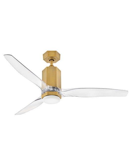 Hinkley Facet 52" LED Dual Mount Fan in Heritage Brass 905852FHB-LDDK