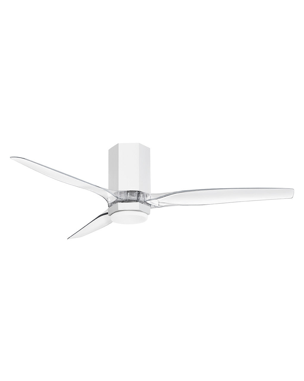 Facet 52" LED Smart Fan Indoor/Outdoor Matte White HIRO Control - 6 Speed Reversing 905852FWC-LDD